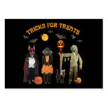 Halloween Trick or Treat Dogs business cards