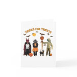 Halloween Trick or Treat Dogs Greeting Cards