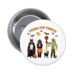 Halloween Trick or Treat Dogs Pinback Button