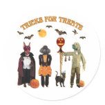 Halloween Trick or Treat Dogs Stickers