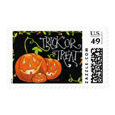 Halloween Trick or Treat Pumpkin and Candy Corn