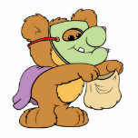 halloween trick or treat teddy bear design photo cut outs