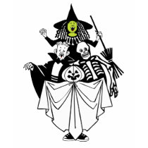 Halloween trick or treaters in costume t-shirts by TeeShirtsTShirts Halloween trick or treaters in costume t-shirts