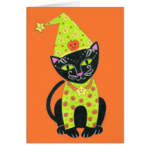 Halloween TunaKitty Cat Card