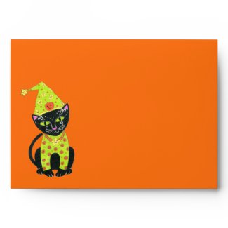 Halloween TunaKitty Cat Envelope envelope
