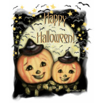 Halloween Vintage Jack O Lantern T-Shirt by jamiecreates1 Halloween Vintage Jack O Lantern T-Shirt