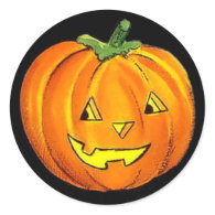 Halloween Vintage Pumpkin Sticker