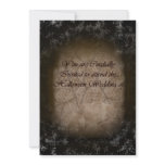 Halloween Wedding-Aged Rose Invitation