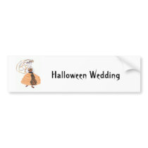 Halloween Wedding bumper stickers