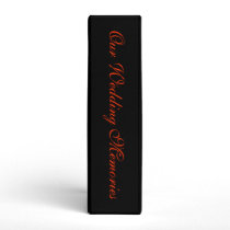 Halloween Wedding Guestbook Vinyl Binder
