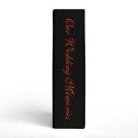 Halloween Wedding Guestbook Vinyl Binder