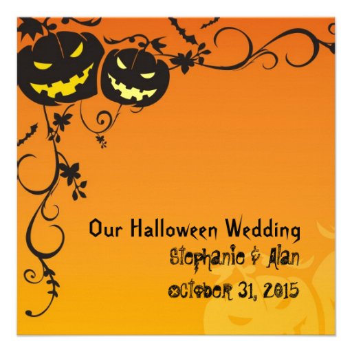 Halloween Wedding Invitation