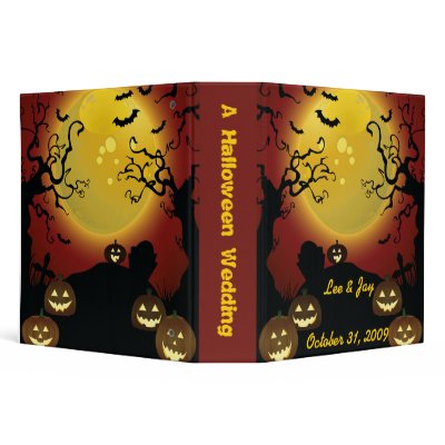 Halloween Wedding Photo Album Notebook Vinyl Binders