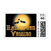 Halloween Wedding Postage Stamp