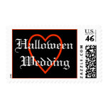 Halloween Wedding Postage with heart