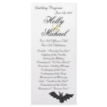 Halloween wedding program chic fun spooky rack cards