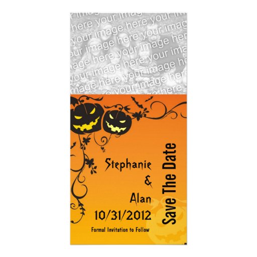 Halloween Wedding Save The Date Photo Cards Zazzle