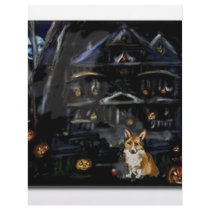 Halloween Welsh Corgi Haunted House letterhead by zadajeanne Halloween Welsh Corgi Haunted House letterhead