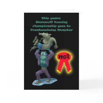 Halloween Werewold and Frankensteins monster card by moonlake Halloween Werewold and Frankensteins monster card