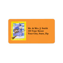 Halloween Westie Dog labels