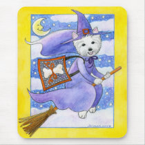 Halloween Westie Dog mousepads