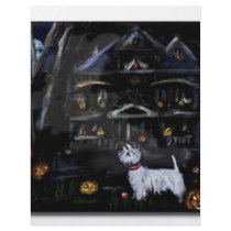 Halloween Westie Haunted house flyers by zadajeanne Halloween Westie Haunted house flyers