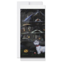 Halloween Westie Haunted house rack cards by zadajeanne Halloween Westie Haunted house rack cards