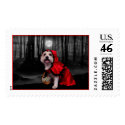 Halloween - Westie - Lady Postage Stamp