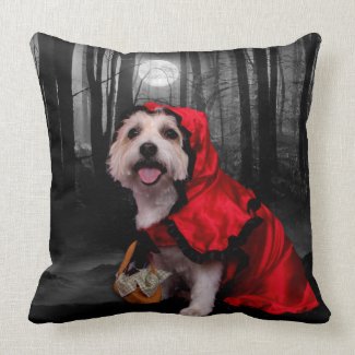 Halloween - Westie - Lady Throw Pillows