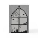 Halloween Window Silhouette Card Halloween Window Silhouette Card