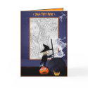 Halloween Witch and Cauldron ( photo frame ) cards by xfinity7 Halloween Witch and Cauldron ( photo frame ) cards
