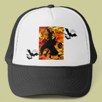 Halloween Witch and Fall Leaves hats by DanceswithCats Halloween Witch and Fall Leaves hats