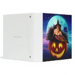 "Halloween Witch" Vinyl Binder