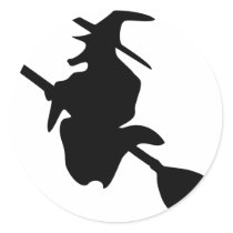 halloween witch black icon stickers