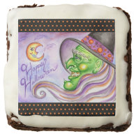Halloween Witch Brownies Square Brownie
