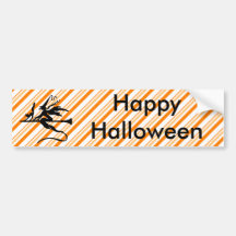 Halloween Witch Bumper Stickers