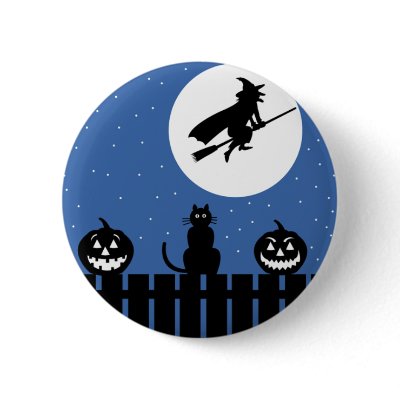 Halloween Witch buttons