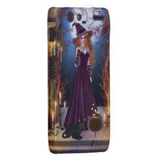 Halloween Witch by Candlelight Motorola Droid RAZR Case