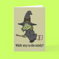 Halloween Witch card by holiday_tshirts Halloween Witch card