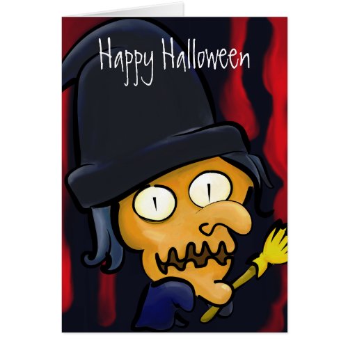 Halloween witch Card card