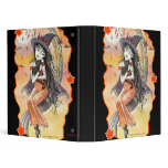 Halloween Witch Cat Binder by Molly Harrison