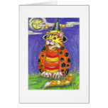 Halloween Witch Cat Lady Bug cards