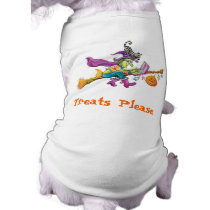 Halloween witch Dog t-shirt pet clothing