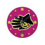 Halloween Witch Face Round Wallclock
