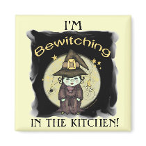 Halloween Witch Fridge Magnet