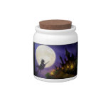 Halloween Witch Full Moon Candy Jar