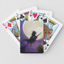Halloween Witch Full Moon Card Decks