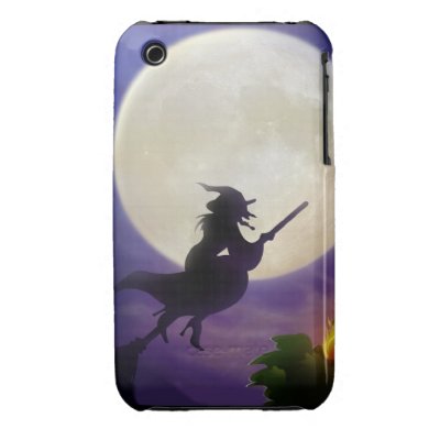 Halloween Witch Full Moon iPhone 3 Case-Mate Case