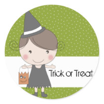 Halloween Witch Girl stickers