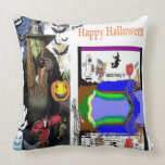 Halloween Witch Home Decor Throw Pillow pillows
